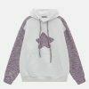 youthful weaving star hoodie   chic urban streetwear 1714
