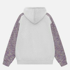 youthful weaving star hoodie   chic urban streetwear 2732