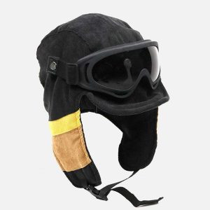 youthful windproof cycling hat with warm glasses design 1043