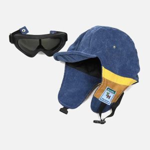 youthful windproof cycling hat with warm glasses design 3188