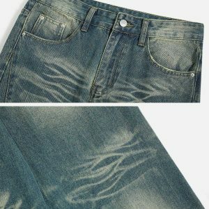 youthful wrinkle vintage jeans   chic urban streetwear 4765